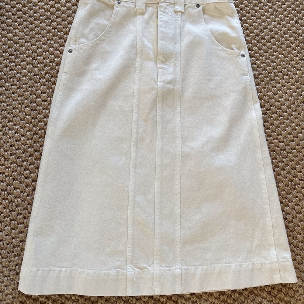 KHAITE Caroline denim midi skirt - Picture 4 of 7